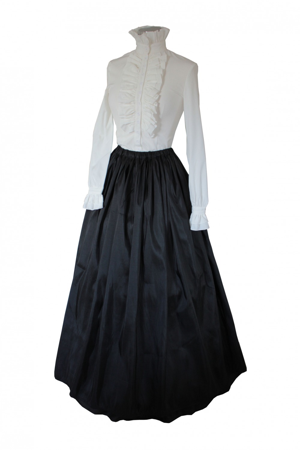 Ladies Victorian Carol Singer School Mistress Costume and Bonnet Size 6 - 8 Image